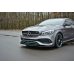 Накладка сплиттер на передний бампер на Mercedes CLA C117 AMG-Line рестайл